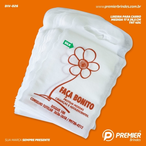 Lixeira para carro em TNT 40g-DIV-026