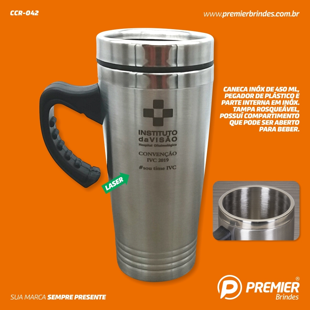 Caneca Inox de 450ml