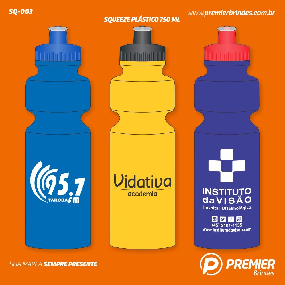 Squeeze Plástico 750 ml